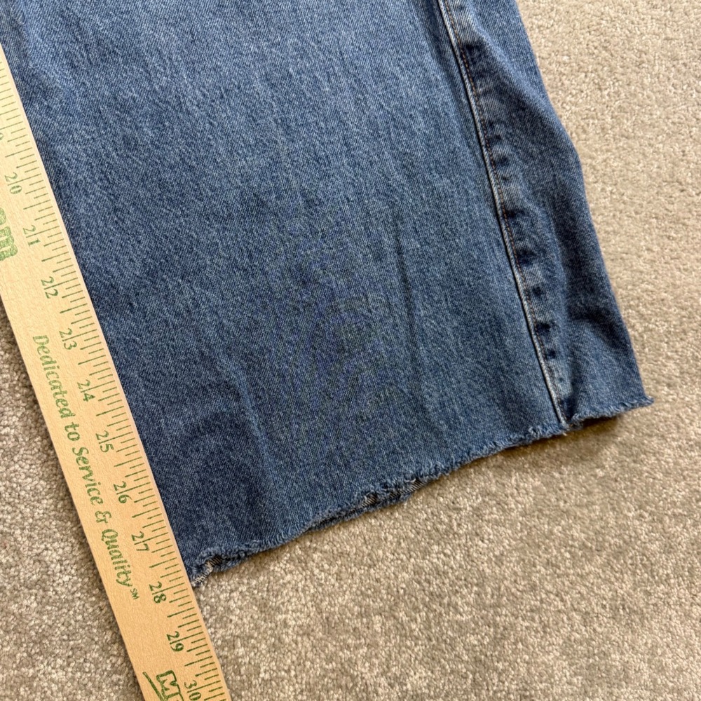 Citizens of Humanity Paloma Utility Trouser Wide Leg Raw Hem Jeans Sz 25 Altered - Picture 15 of 16